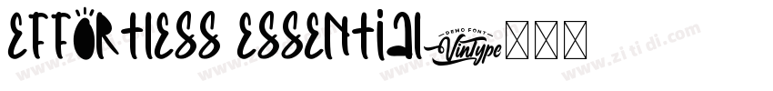 effortless essential字体转换